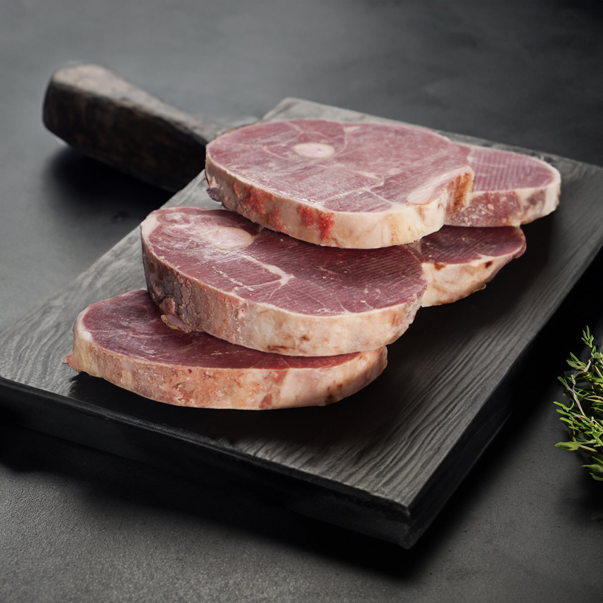 Bone-In Lamb Leg Steaks 900g-1.1kg (Frozen)