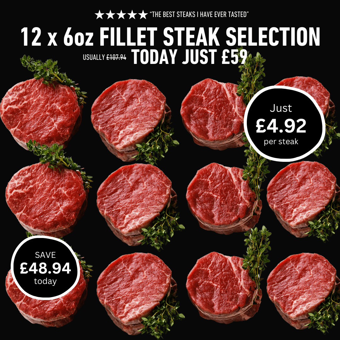 12 x 6oz Fillet Steak Selection